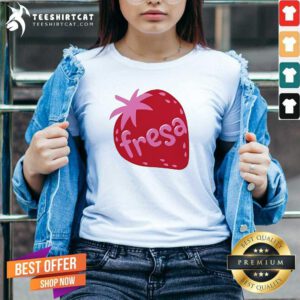 Official Strawberries Sew Bonita Fresa V-neck