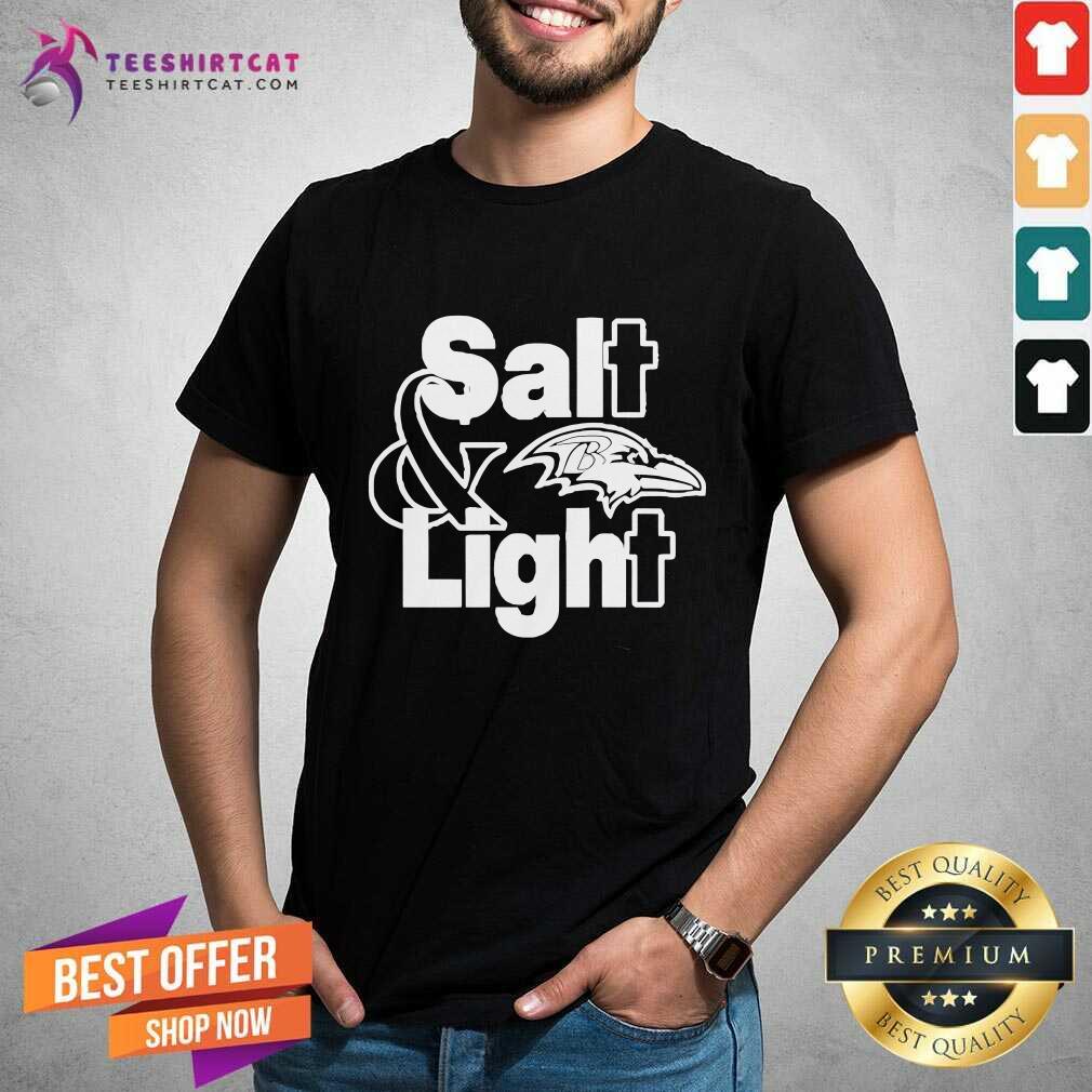 Original John Harbaugh Salt And Light Coach Baltimore Ravens T-Shirt