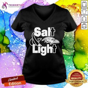 Original John Harbaugh Salt And Light Coach Baltimore Ravens V-neck