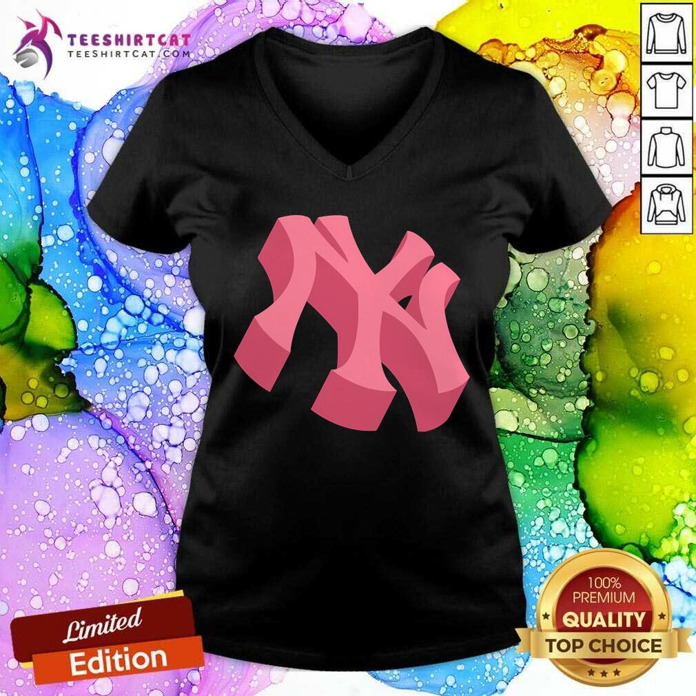 Original MLB 3D Logo New York V-neck