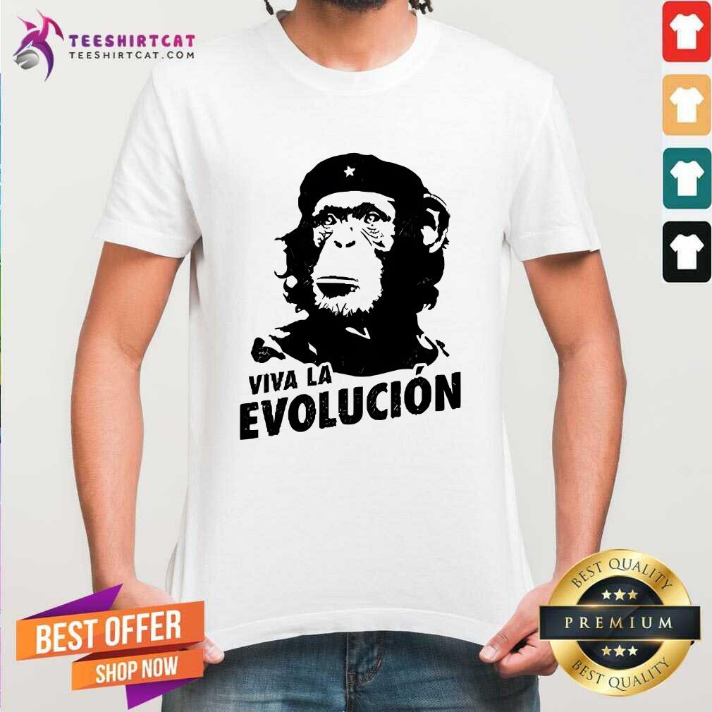 Original Viva La Evolucion Monkey T-Shirt