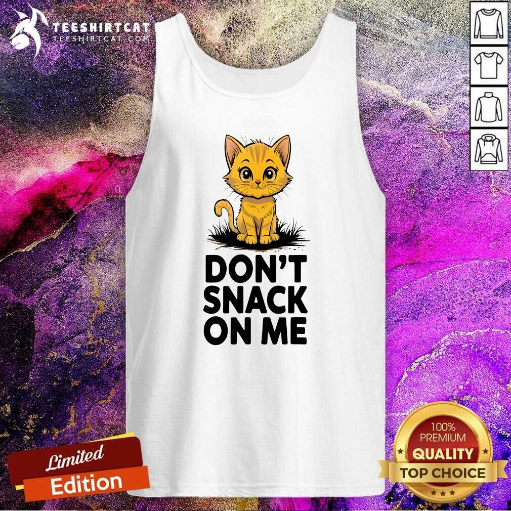 Premium Don't Snack On Me Cat Tank-top