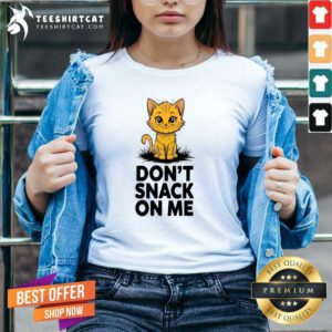Premium Don't Snack On Me Cat V-neck