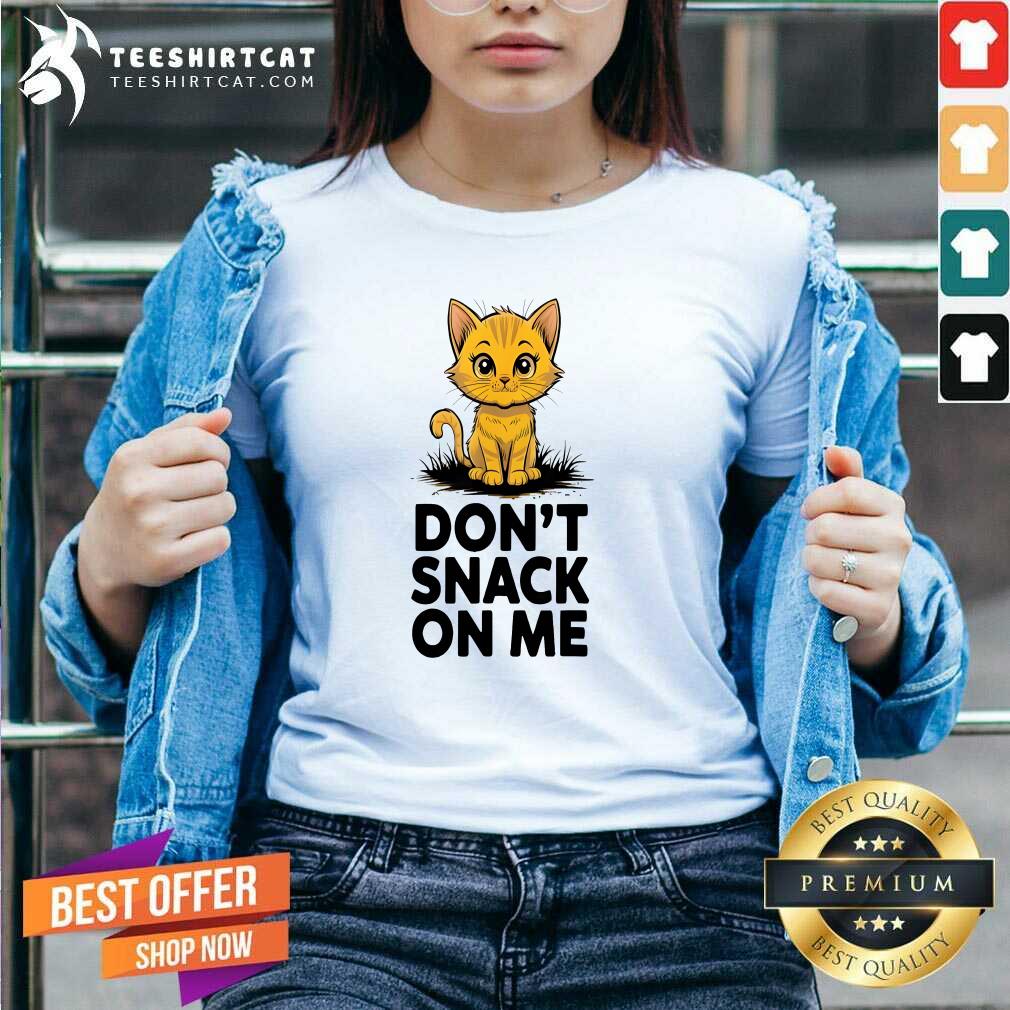 Premium Don't Snack On Me Cat V-neck