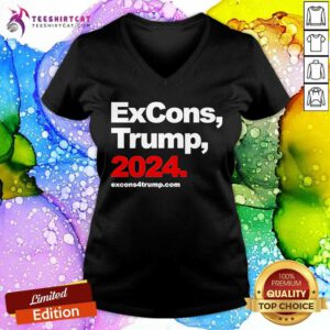 Premium Excons Trump 2024 Ex-Cons For Trump V-neck