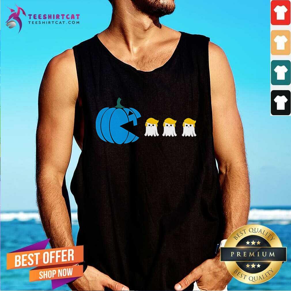 Premium Kamala Harris Walz Eat Donald Trump Blue Pumpkin Halloween Tank-top