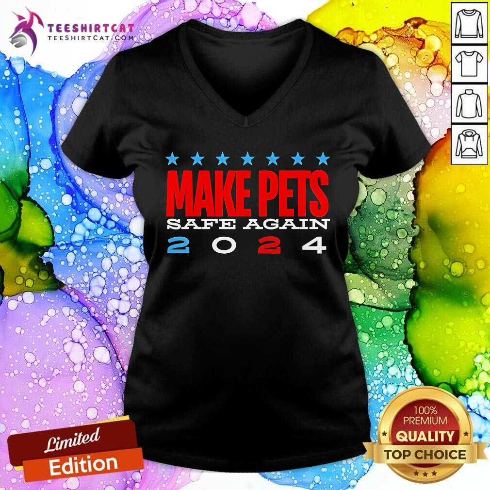 Premium Make Pets Safe Again Debate Election 2024 Donald Trump V-neck