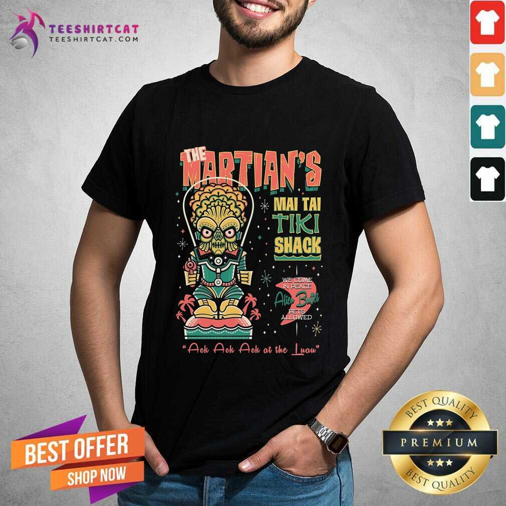 Premium Martians Mai Tai Tiki Shack T-Shirt