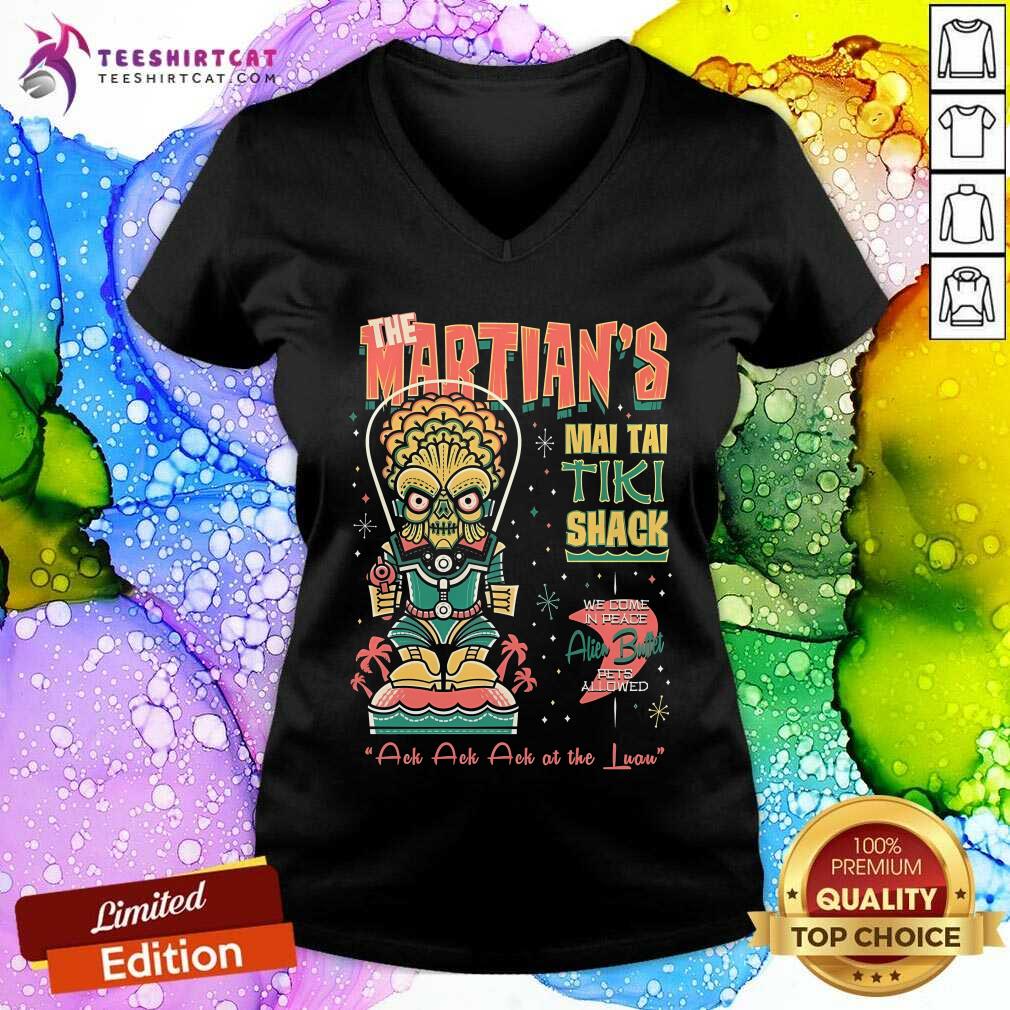 Premium Martians Mai Tai Tiki Shack V-neck