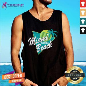 Premium Miami Florida Beach Retro Tank-top