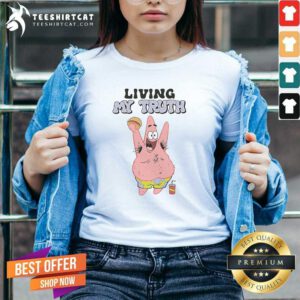 Premium Patrick Star Living My Truth V-neck