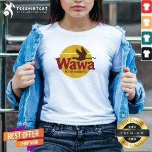 Premium Vintage Wawa Food Market Logo V-neck