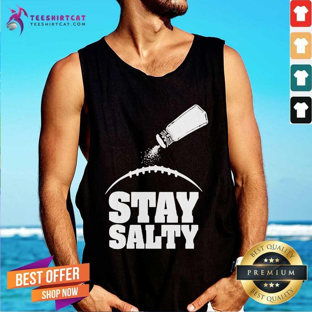 Pretty John Harbaugh Wearing Stay Salty Baltimore Ravens Tank-top