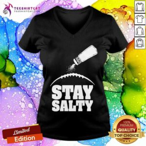 Pretty John Harbaugh Wearing Stay Salty Baltimore Ravens V-neck
