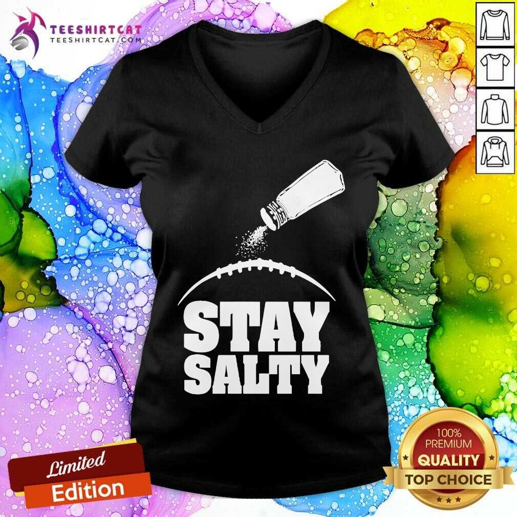 Pretty John Harbaugh Wearing Stay Salty Baltimore Ravens V-neck