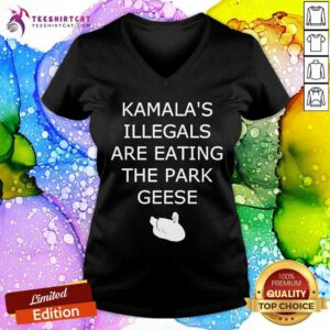 Pretty Kamala's Illegals Are Eating The Park Geese V-neck