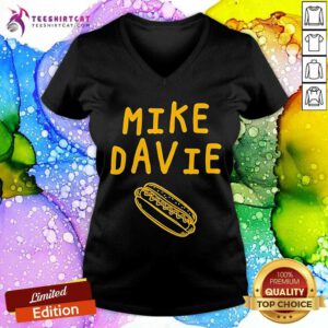 Pretty Mike The Hot Dog Mayor Mike Davie Hot Dog V-neck