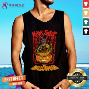 Pretty Never Sleep On Halloween Tank-top