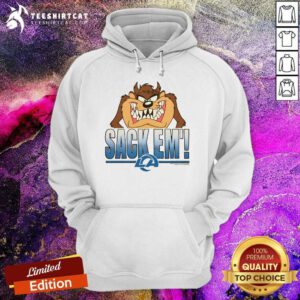 Top Looney Tunes Taz Sack Em' X Los Angeles Rams Hoodie