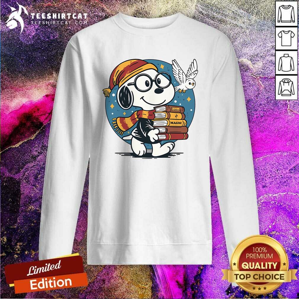 Top Peanuts Snoopy Bookworm Beagle Sweatshirt