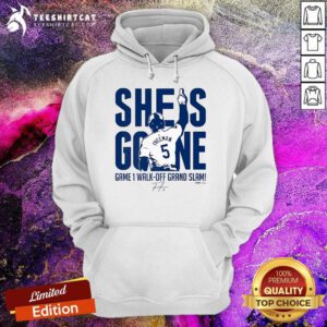 Awesome Freddie Freeman She Is Gone Walk-Off Grand Slam MLB Players Hoodie