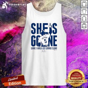 Awesome Freddie Freeman She Is Gone Walk-Off Grand Slam MLB Players Tank-top