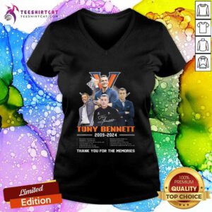 Awesome Tony Bennett 2009-2024 Thank You For The Memories V-neck