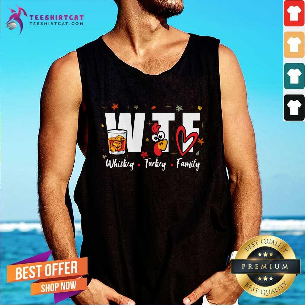 Awesome Whiskey Turkey Family Bourbon Lovers Thanksgiving Tank-top