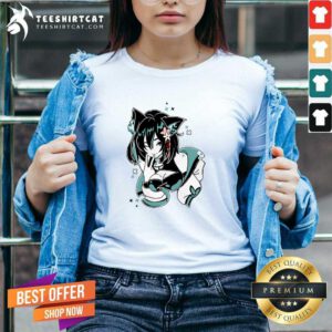 Funny Cute Bibi Sakura Selfie V-neck
