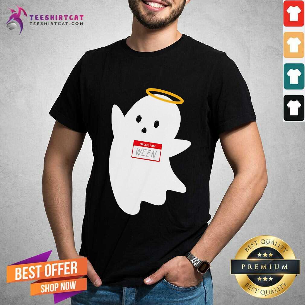 Funny Happy Halloween Ghost Hallo I Am Ween T-Shirt