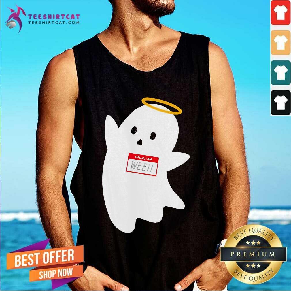 Funny Happy Halloween Ghost Hallo I Am Ween Tank-top