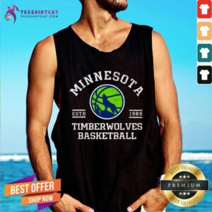 Funny Minnesota Estd 1989 Timberwolves Basketball Tank-top