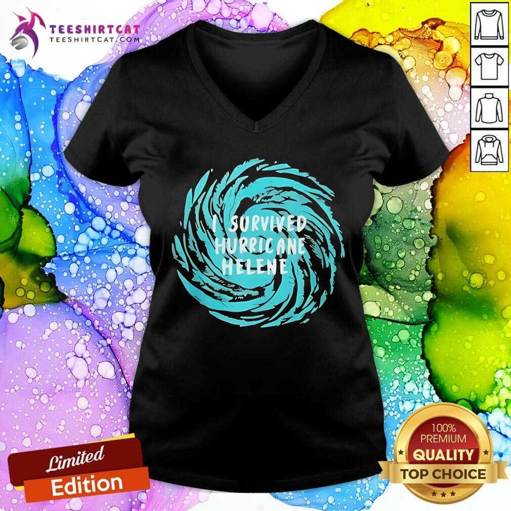 Good I Survived Hurricane Helene V-neck