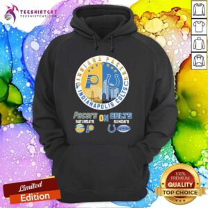 Good Indiana Pacers On Saturdays X Indianapolis Colts On Sundays Vintage Hoodie
