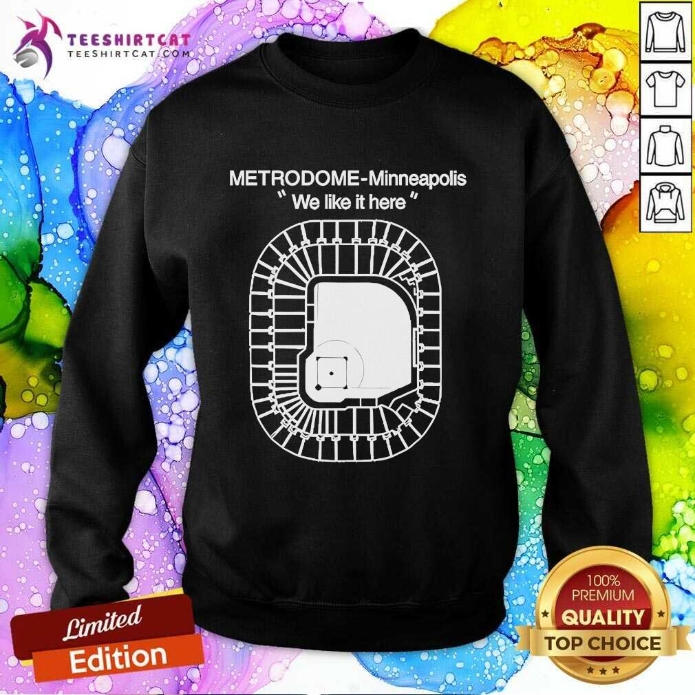 Good Metrodome Minneapolis We Like It Here Sweatshirt
