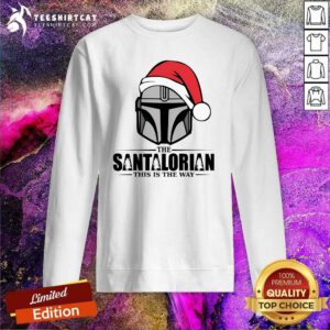 Good The Santalorian Star Wars Christmas Sweatshirt