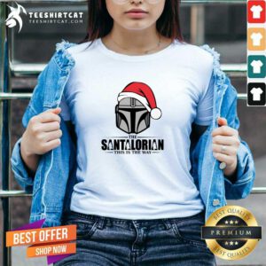 Good The Santalorian Star Wars Christmas V-neck