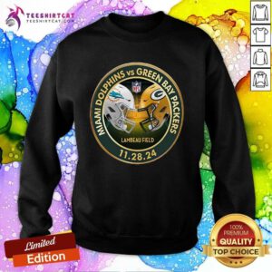 Hot Green Bay Packers Vs Dolphins 11 28 24 Match Up Lambeau Field Sweatshirt