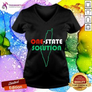 Hot Palestine One State Solution V-neck