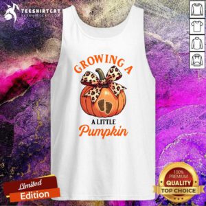 Hot Pregnancy Thanksgiving Growing A Little Pumpkin Tank-top