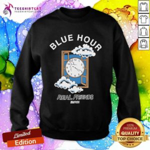 Hot Real Friends Blue Hour Midwest Trash Window Sweatshirt