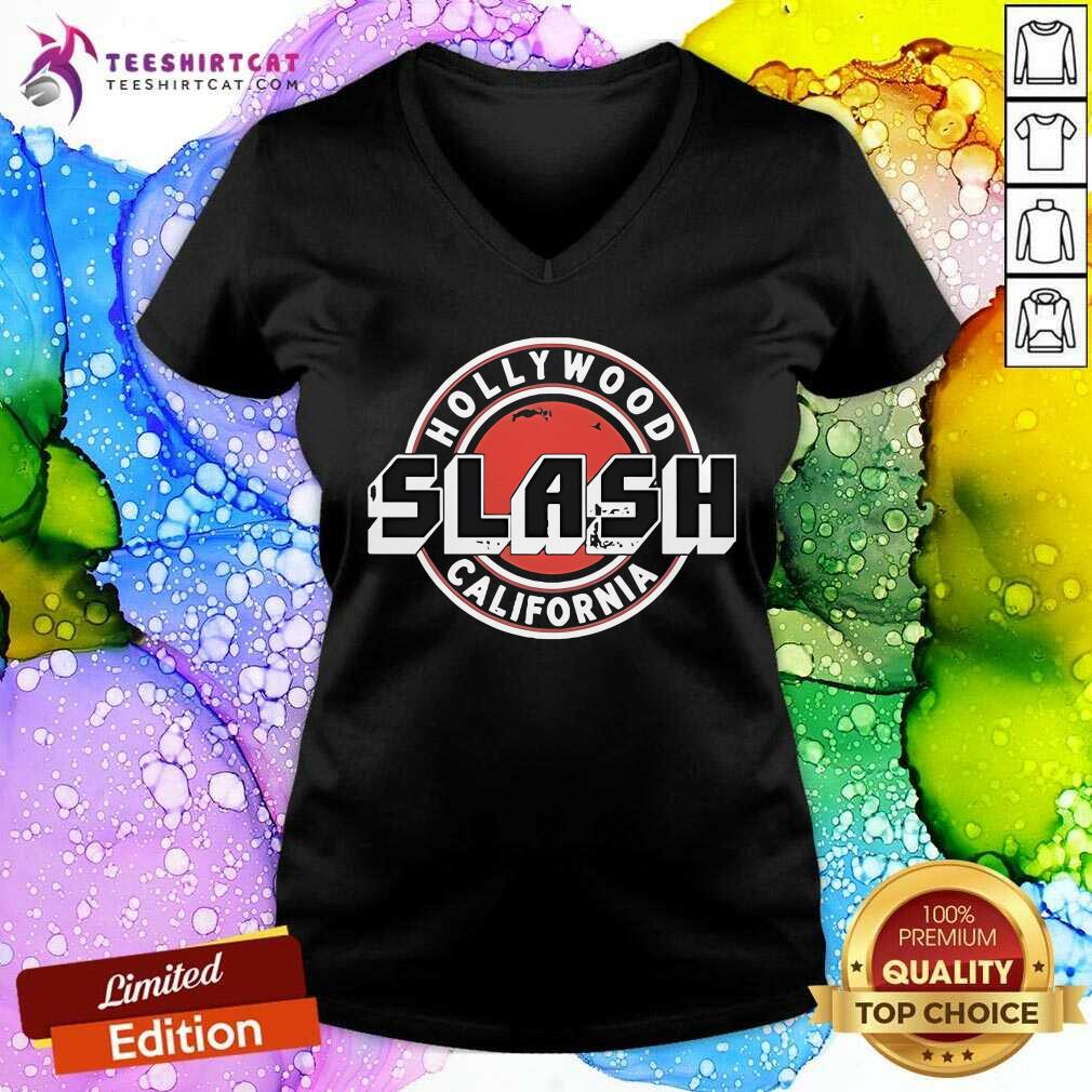 Hot Slash Hollywood California V-neck