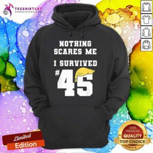 Nice I Survived Trump 45 Nothing Scares Me Kamala Harris 47 Hoodie