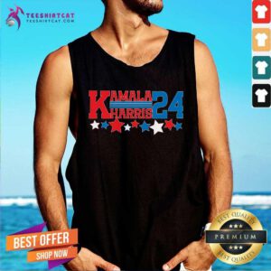 Nice Kamala Harris 24 Harris Walz For America Tank-top
