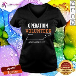 Nice Operation Volunteer Tnfloodrelief V-neck