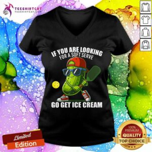 Nice Pickleball Cucumber Pickle Pickleball Graphic V-neck