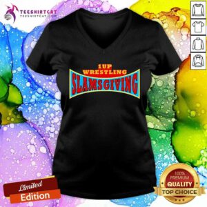 Official 1 Up Slamsgiving Event V-neck