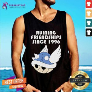 Official Ruining Friendships Since 1996 Super Mario Flying Turtle Tank-top