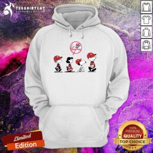 Official The Peanuts Characters Walking New York Yankees Baseball Hoodie