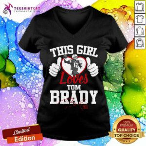 Official This Girl Loves Tom Brady V-neck